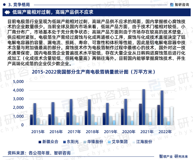 中国电极箔行业市场运行动态及投资潜力分析报告（2023版）